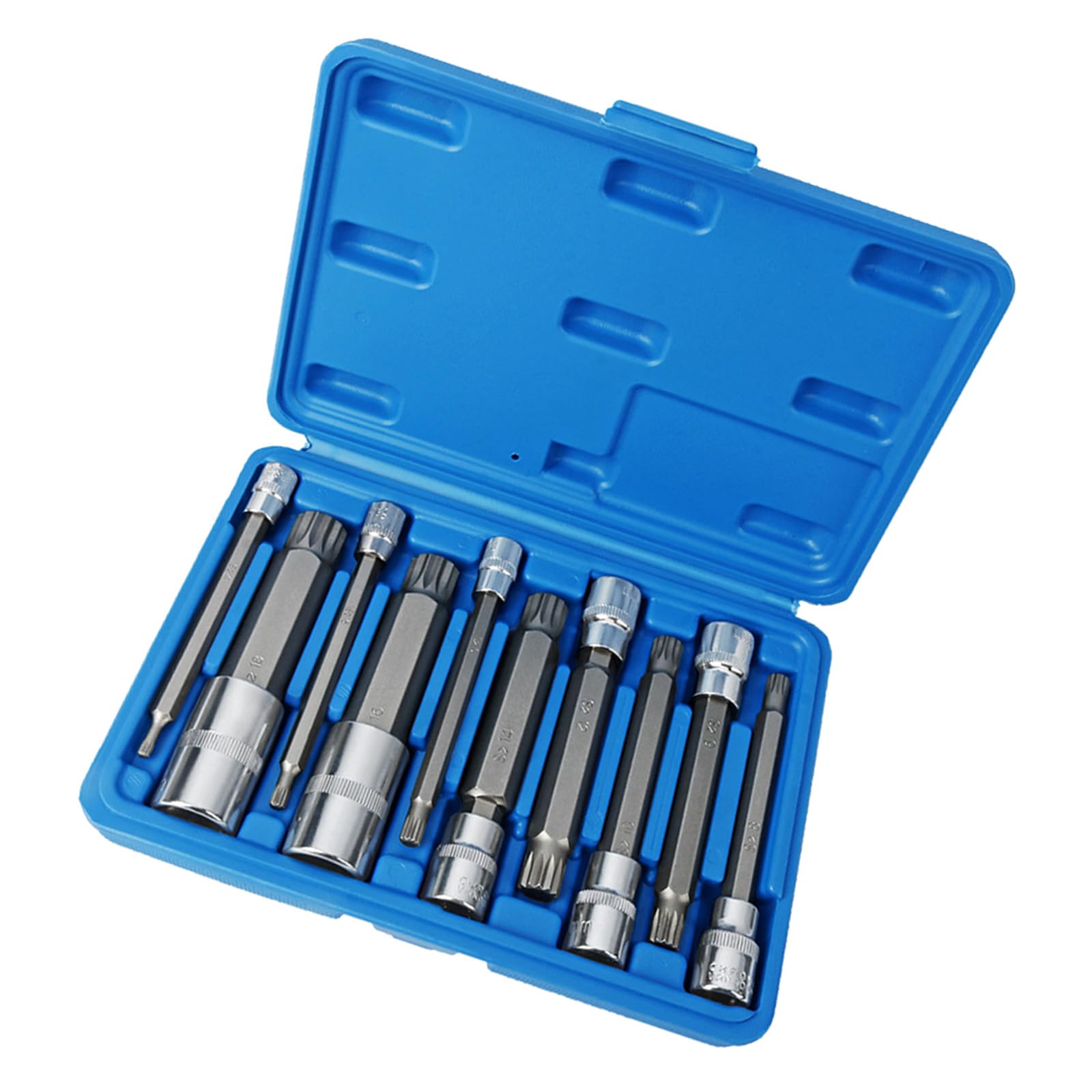 Sxrq Strength Socket Wrench Set Extended Handle 12 Point Batches Head Socket For Automotive And Machinery Maintenance High Strength Metal Wrench