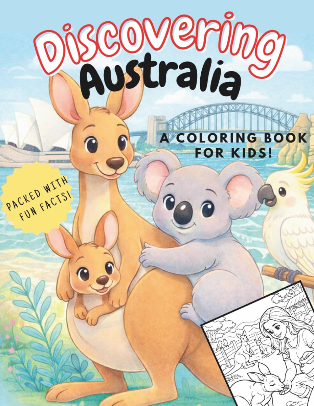 Discovering Australia: Animals, Culture & Landscapes – A Coloring Book Full of Adventure | For kids and adults