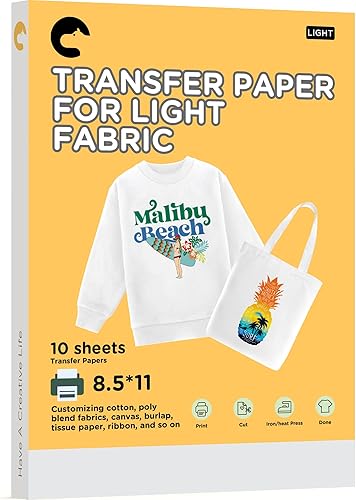 Hiipoo Heat Transfer Paper for Light T-Shirt