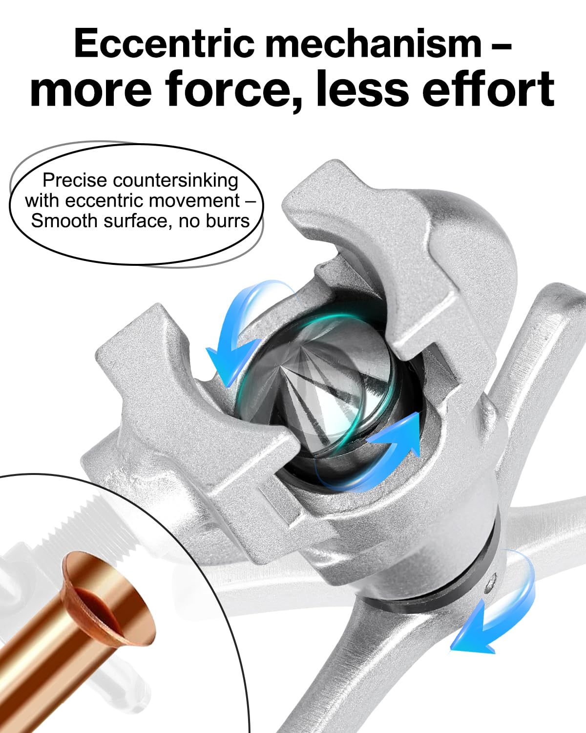Herramienta Abocardar Tubos Freno, Cortador Tubos Herramienta Abocardar Tubos Aire Acondicionado Cortador Tubos Tubos Cobre Plástico Aluminio