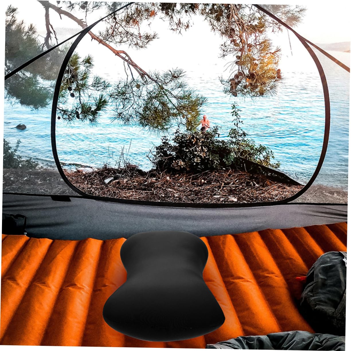 BESPORTBLE 4piezas Almohada De Viaje Ergonómica para Cuello Almohada Portátil para Dormir Oficina Coche o Camping