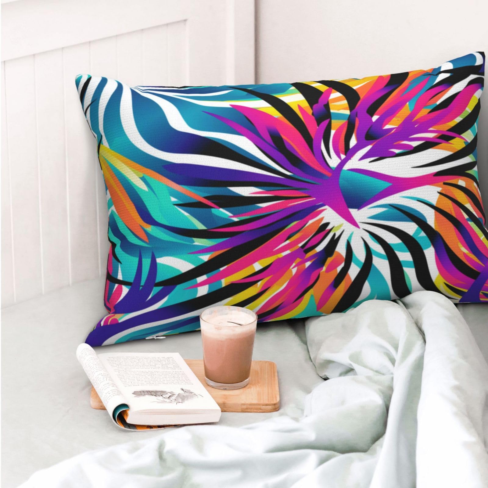 Outdoor Kissenbezug 2er Set 50x70cm - Wetterfeste Leinen Bezüge Mit Reißverschluss