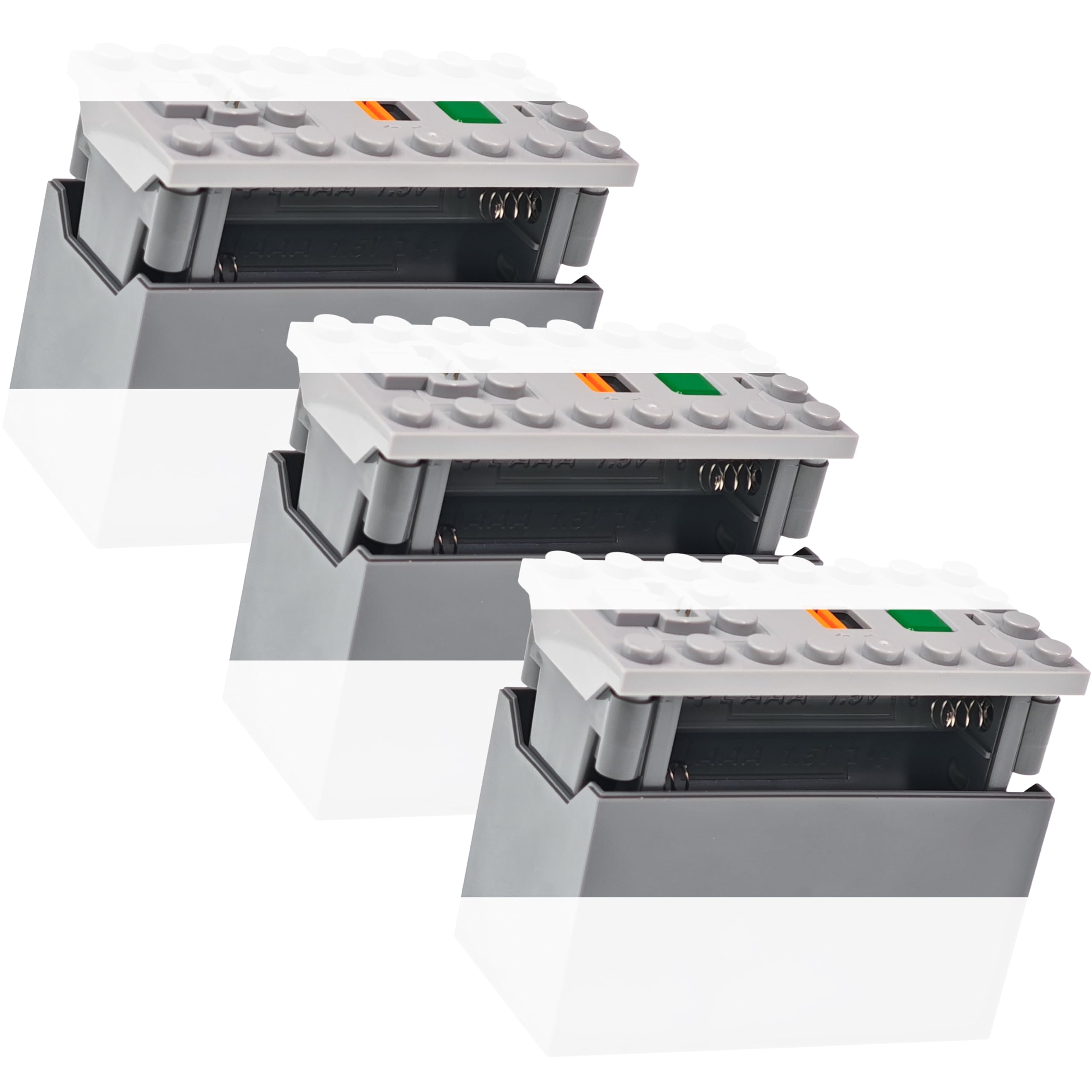 Technic Power-Functions Power Functions AAA Battery Box 88000 (3 Piece) Compatible with Lego-Motor MOC Technic-Parts