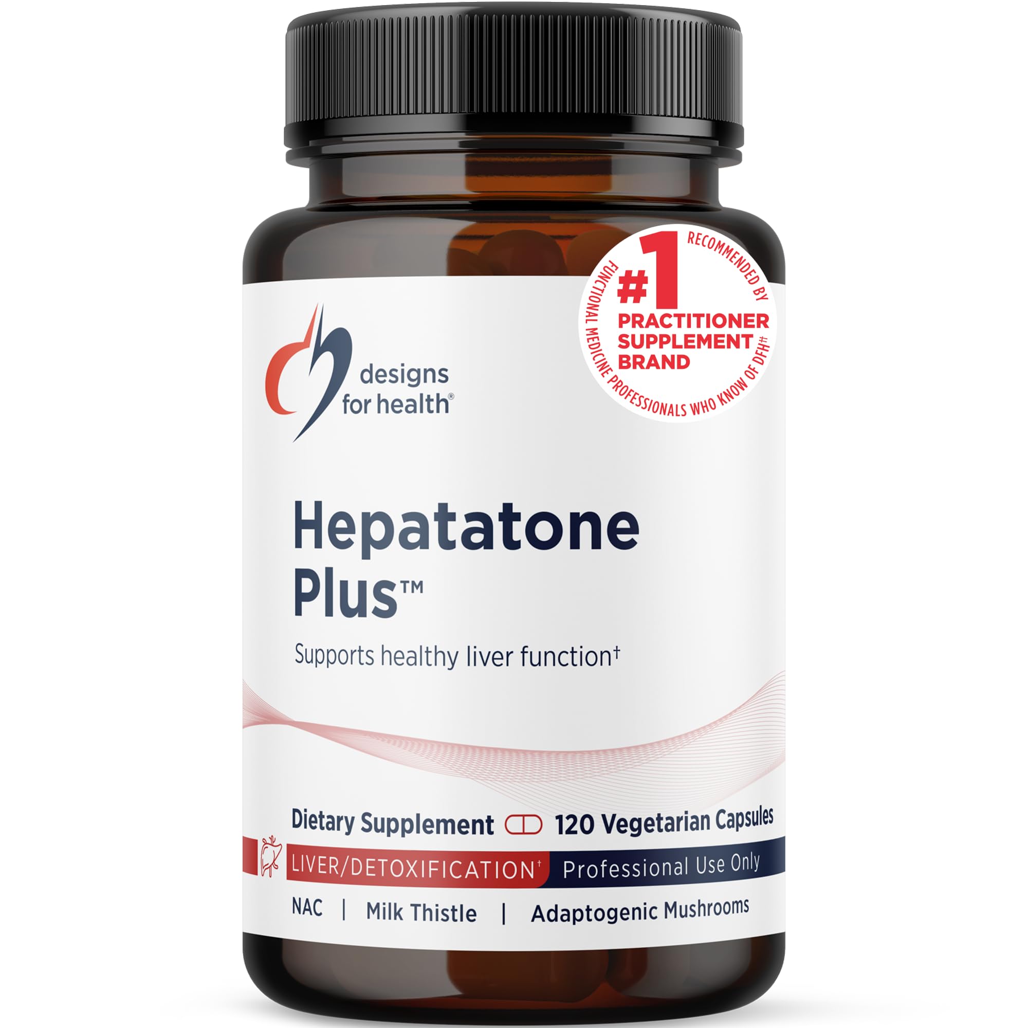 Liver Support Capsules - Hepatatone Plus with Milk Thistle, NAC, Schisandra - Mushroom Extracts for Cleanse + Immune Support - Liver Detox Supplement for Men + Women (120 Capsules)