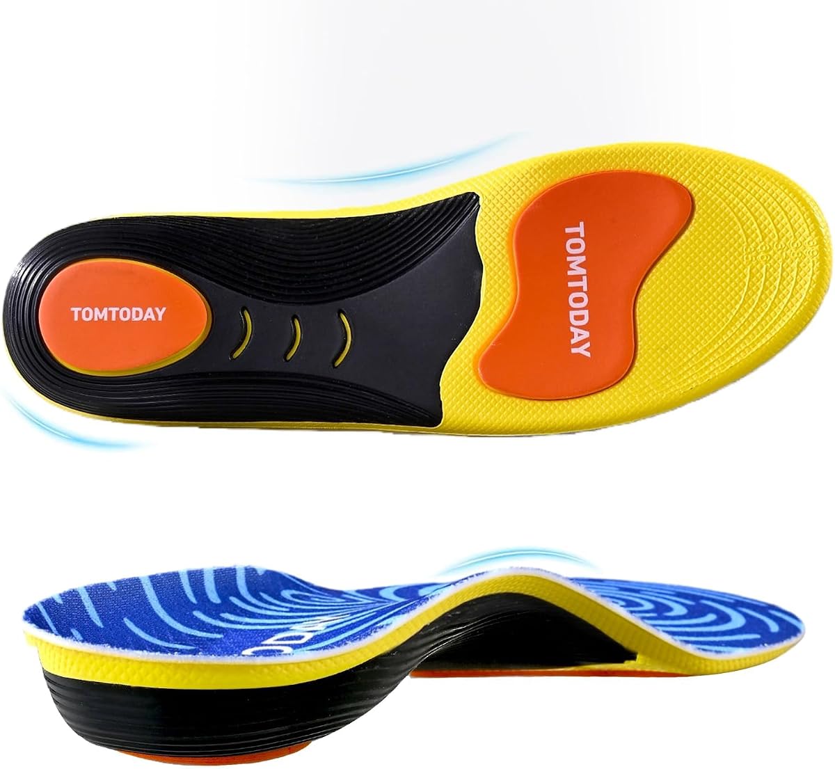 Plantillas ortopédicas Insertos resistentes para aliviar el dolor Plantillas de zapatos para hombres y mujeres | Soporte de arco alto Alivio del dolor Fascitis plantar Alivio de pies planos Capacidad de más de 230 libras Ideal para botas de trabajo y estar de pie todo el día