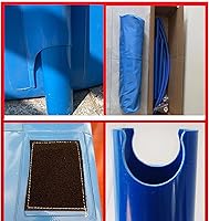 Vista 8 de zklaseot Piscina sobre el suelo para estanque de peces con acero inoxidable, piscina para piscina de cultivo de peces, 12 tamaños