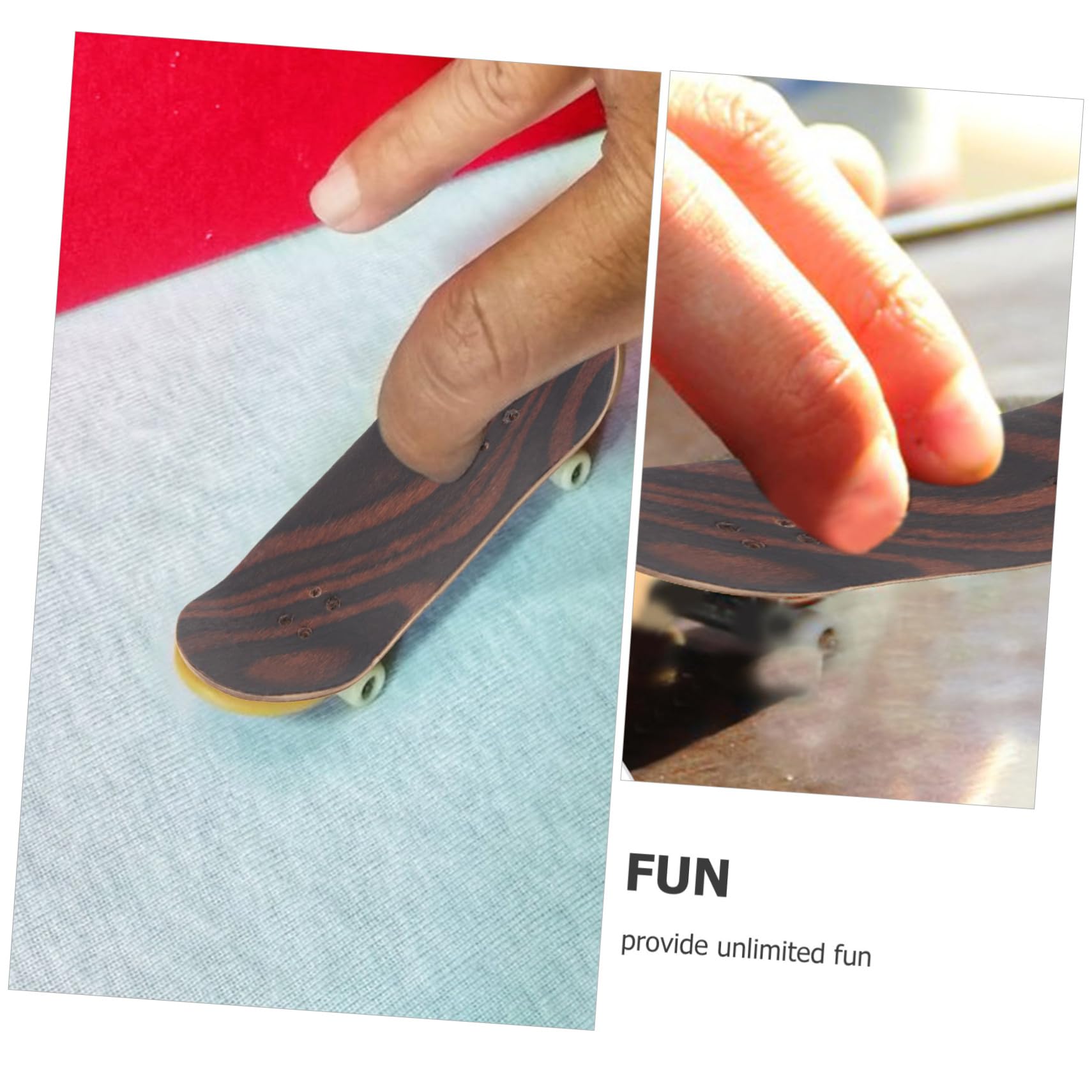 Abaodam Finger Skateboard DIY Tool Professional Maple Wood Deck Smooth Surface for for Skate Lovers Wooden Skateboards for Unique Fingerboarding Fun