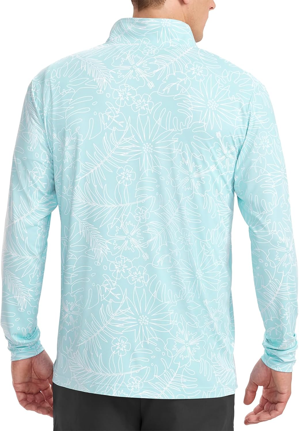 Tipsy Elves Men's Quarter Zip Golf Pullover - Performance Golf Shirts for Men w/ 4-Way Stretch Moisture Wicking Fabric