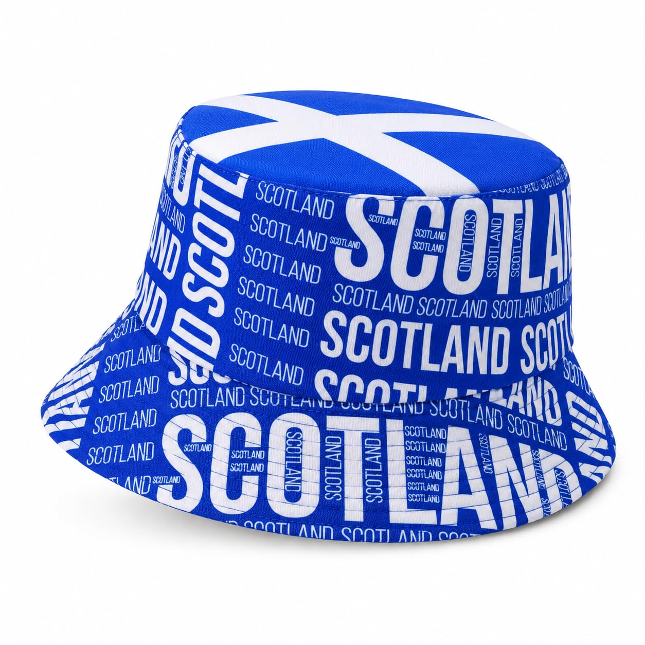 Truebuy Scotland Bucket Hat Reversible Saltire Scottish Flag Hat | Sun Hat for Men & Women | Lightweight, Breathable Outdoor Festival & Football Fan Headwear (Scotland Bucket Hat)