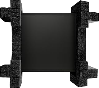 1 Pair Adjustable Foam PC Packaging for Safely Shipping Black PC Packing Foam for Secure and Protective Tower Desktops