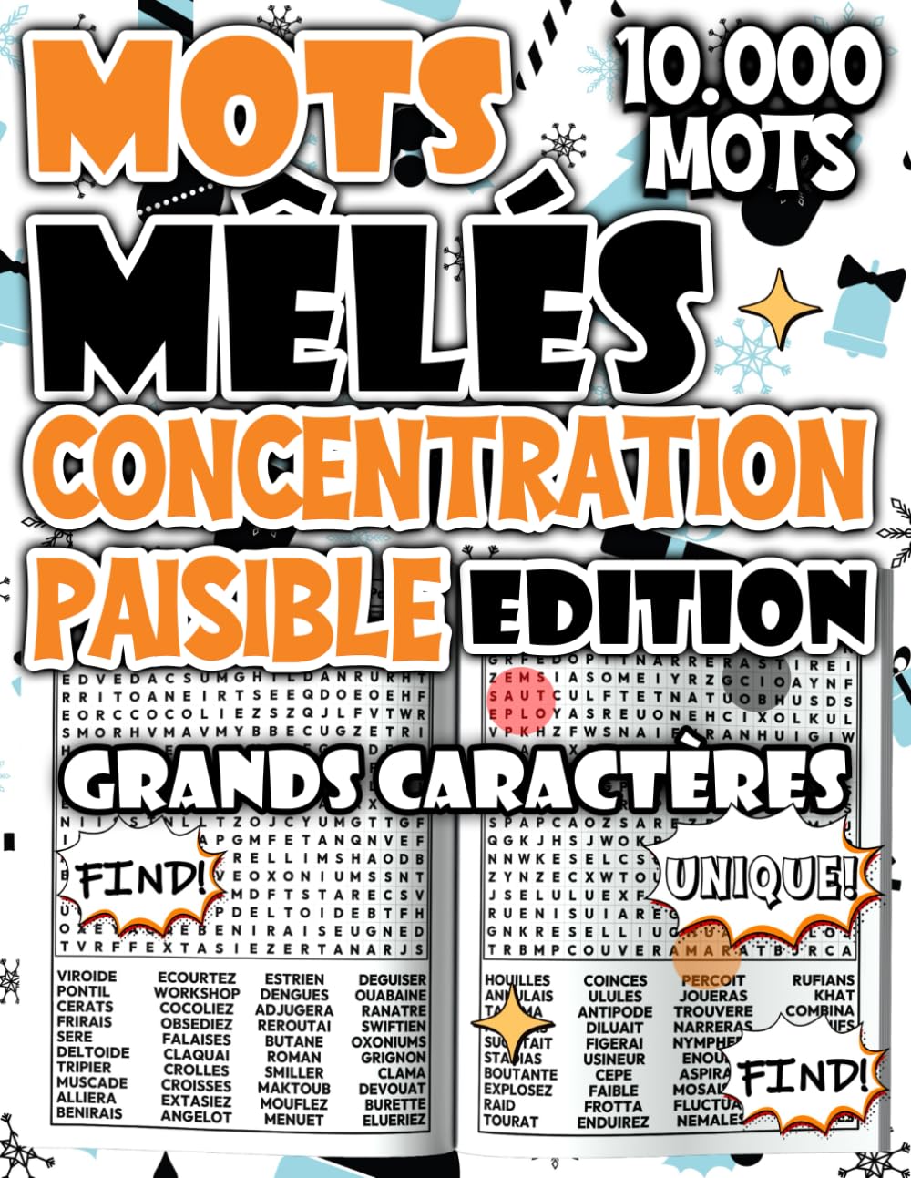 Mots Mêlés – Édition Concentration Paisible : Livre Géant de 10.000 Mots Cachés pour Améliorer l’Attention et Retrouver le Calme (Mots Mêlés Passion – Défis et Fun)
