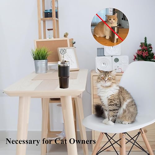 Miniatura 5 de Funda de paja de leopardo de 0.394 pulgadas para vaso Stanley de 40 onzas y 30 onzas, tapa de popote de Amreich para copa Stanley Yeti, lindo