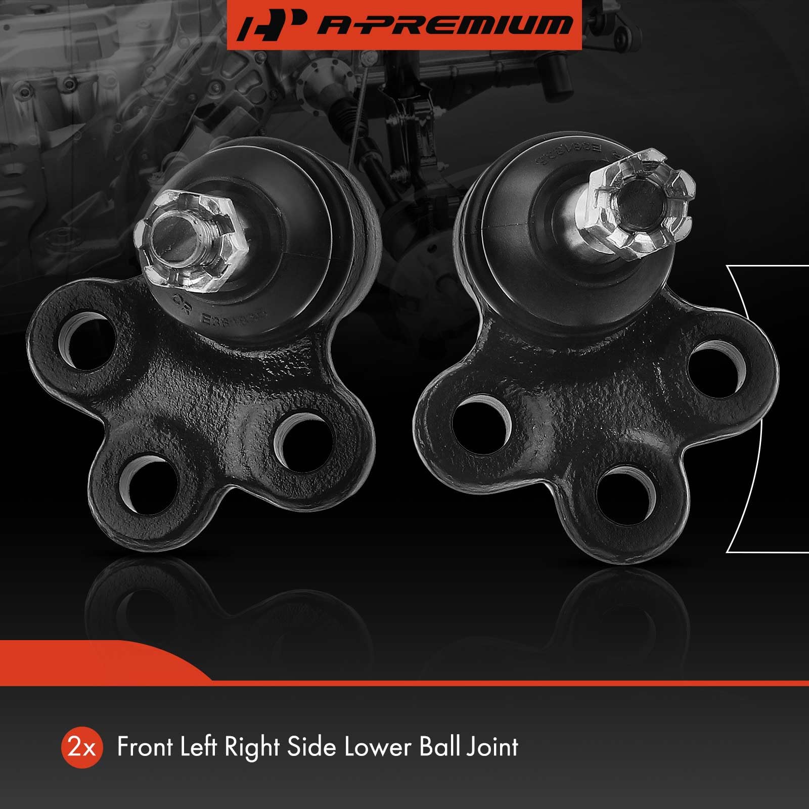 A-Premium Ball Joint Set A-Premium Front Lower Ball Joints 2-Piece Set With Bolts - Fits Chevrolet, Buick, Pontiac & More A-Premium Ball Joints With Bolts For Chevy Equinox Impala - View #6