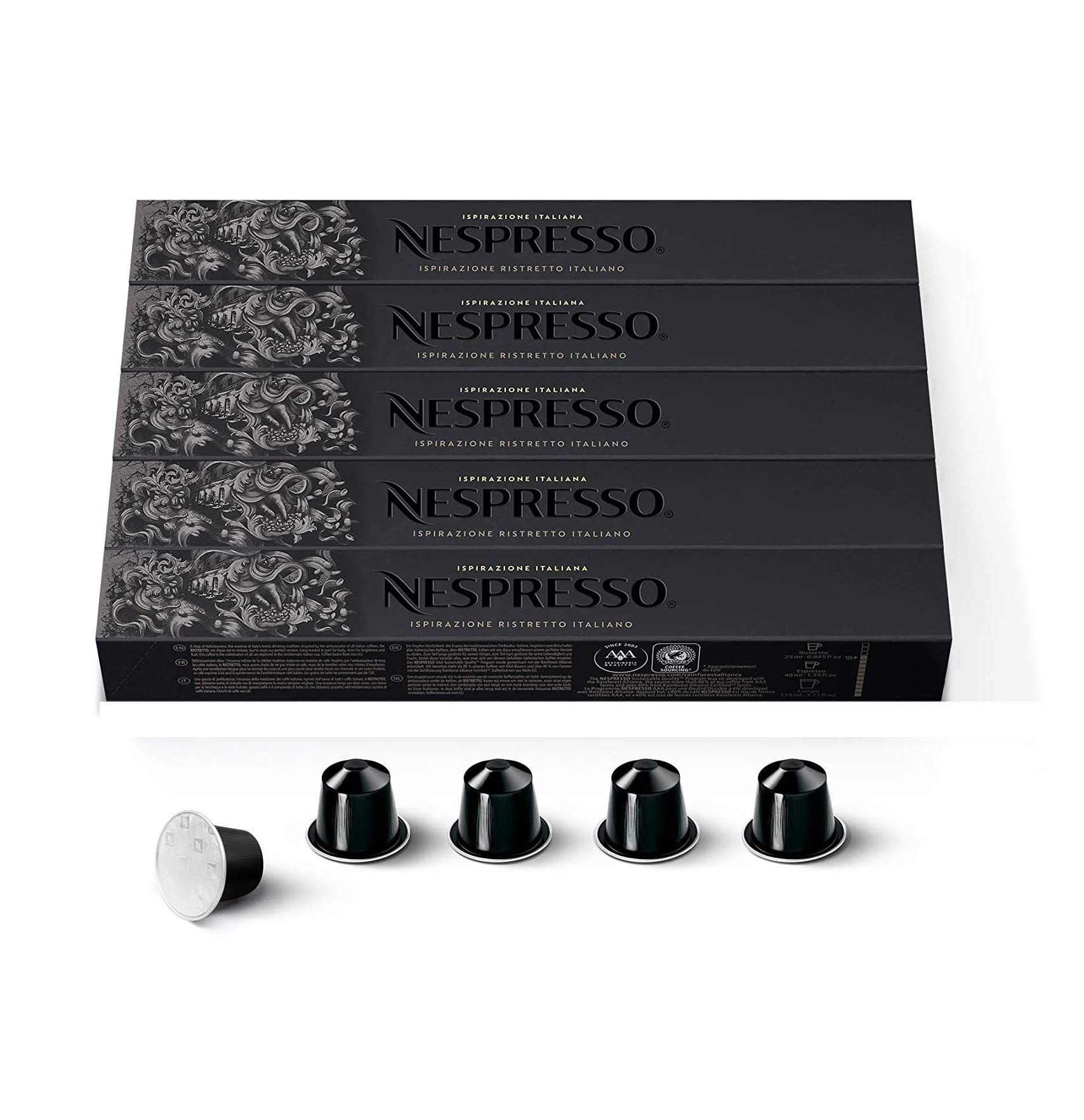 See full amazon price history chart for Nespresso OriginalLine, Ristretto Intenso, Dark Roast Coffee, 50 Count Coffee Pods, Brews 1.35oz Nespresso OriginalLine, Ristretto Intenso, Dark Roast Coffee, 50 Count Coffee Pods, Brews 1.35oz (B08NBZTN87) Amazon Price History, Amazon Price Tracker