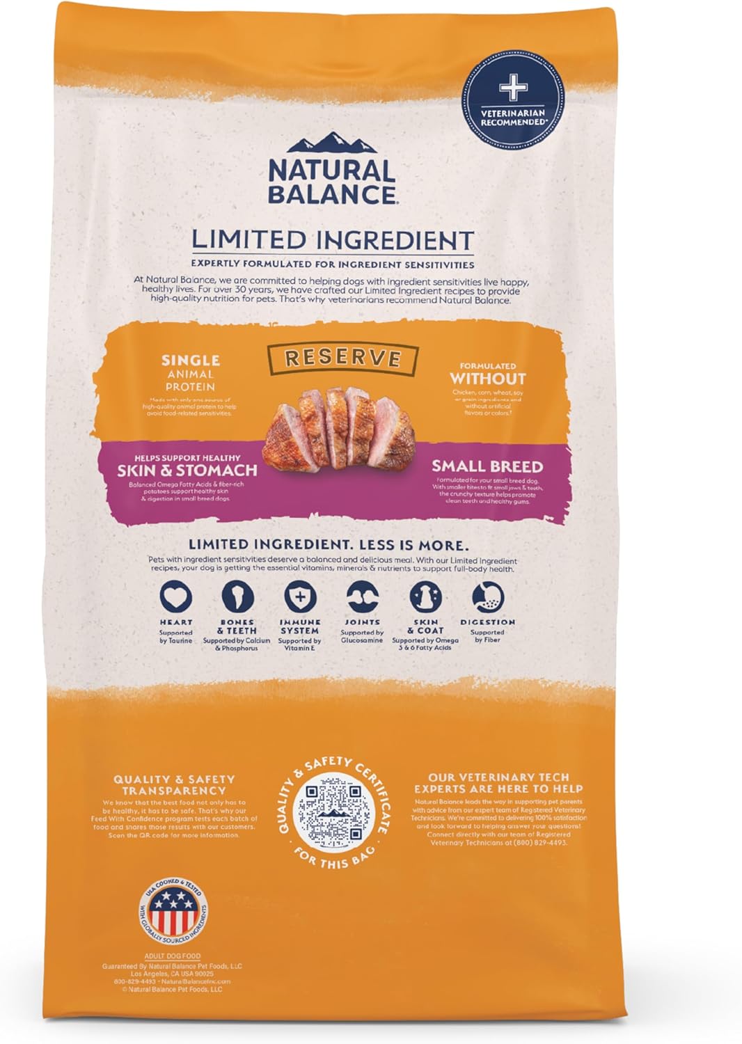 Natural Balance Limited Ingredient Small-Breed Adult Grain-Free Dry Dog Food, Reserve Duck & Potato Recipe, 4 Pound (Pack of 1) - Image 10