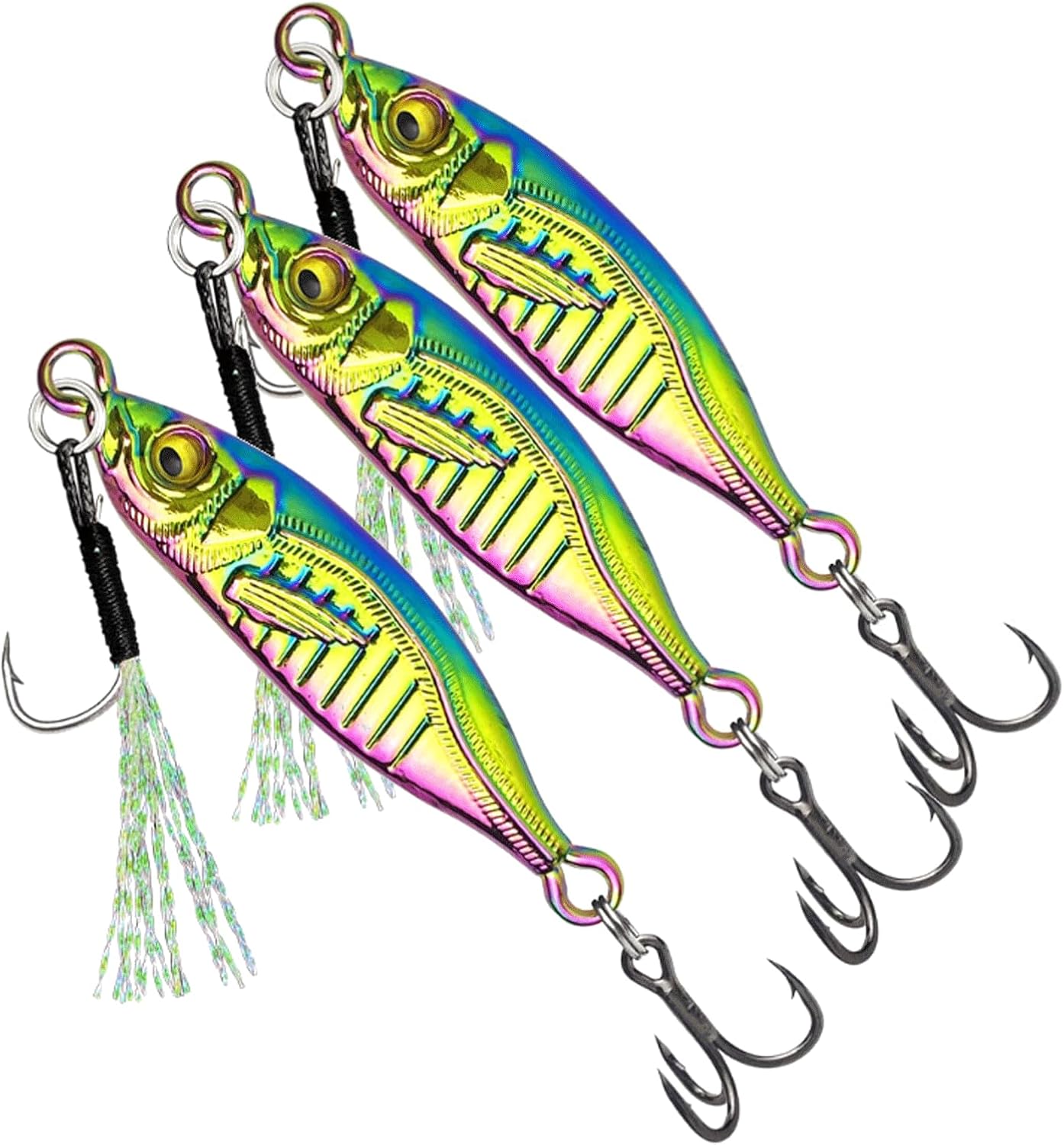 3 PCS Zinc Alloy Spoon Pesca Baits Fishing Bait Set 7g-40g Metal Jig Fishing Accessories