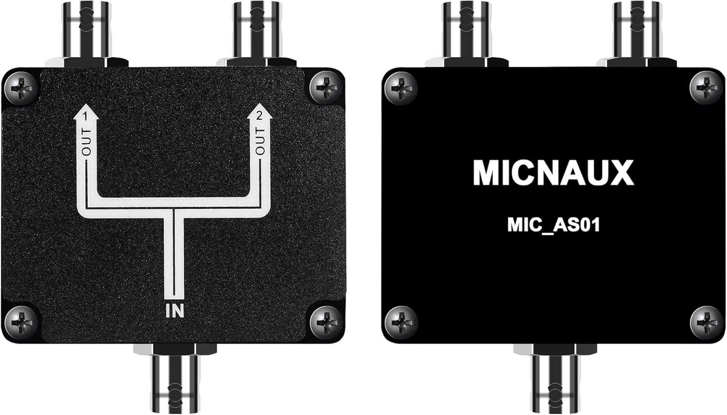 2-Way Passive Antenna Combiner Splitter Allocation Divide Signal with BNC Port for UHF Wireless Microphone Distribution System