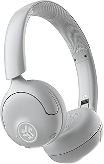 JLab Go Lux ANC Wireless Headphones, Cloud White, Hybrid Active Noise Cancelling, Premium On-Ear Bluetooth Headset, Customizable Sound, Be Aware Mode, Cloud Foam Comfort, Multipoint Connection