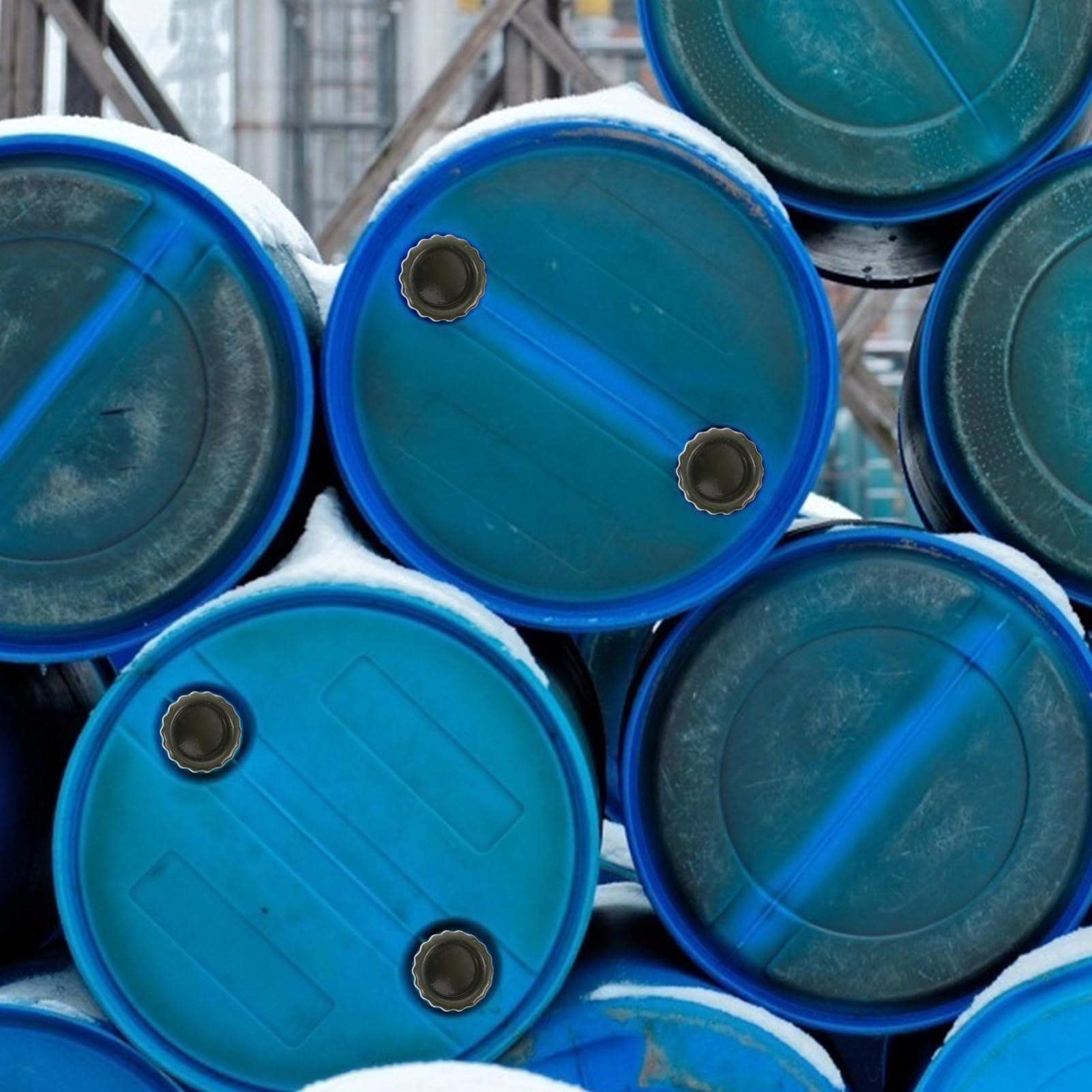 iplusmile Bung Caps for Drums, 5pcs Steel Bung Plug Gallon Barrel Bung Cap Metal Drum Bung Cover Plastic Drum Cover for Oil Drums Sealing Chemical Drum Protection