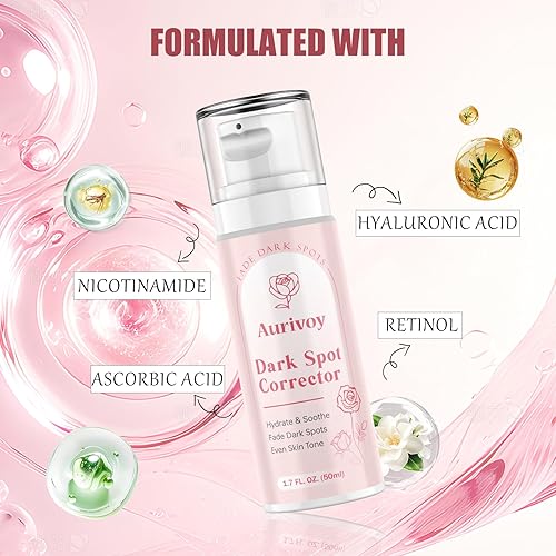 Miniatura 4 de Eliminador de manchas oscuras para cara y cuerpo - Suero corrector de manchas oscuras para cara - manchas solares, manchas de la edad, pecas y