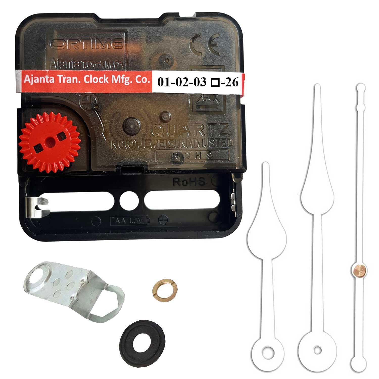 Ajanta Mfg. Sweep & Silent Wall Clock Machine with Hands for DIY Projects and Clock Replacement (No Tick-Tick) (White)-image-10