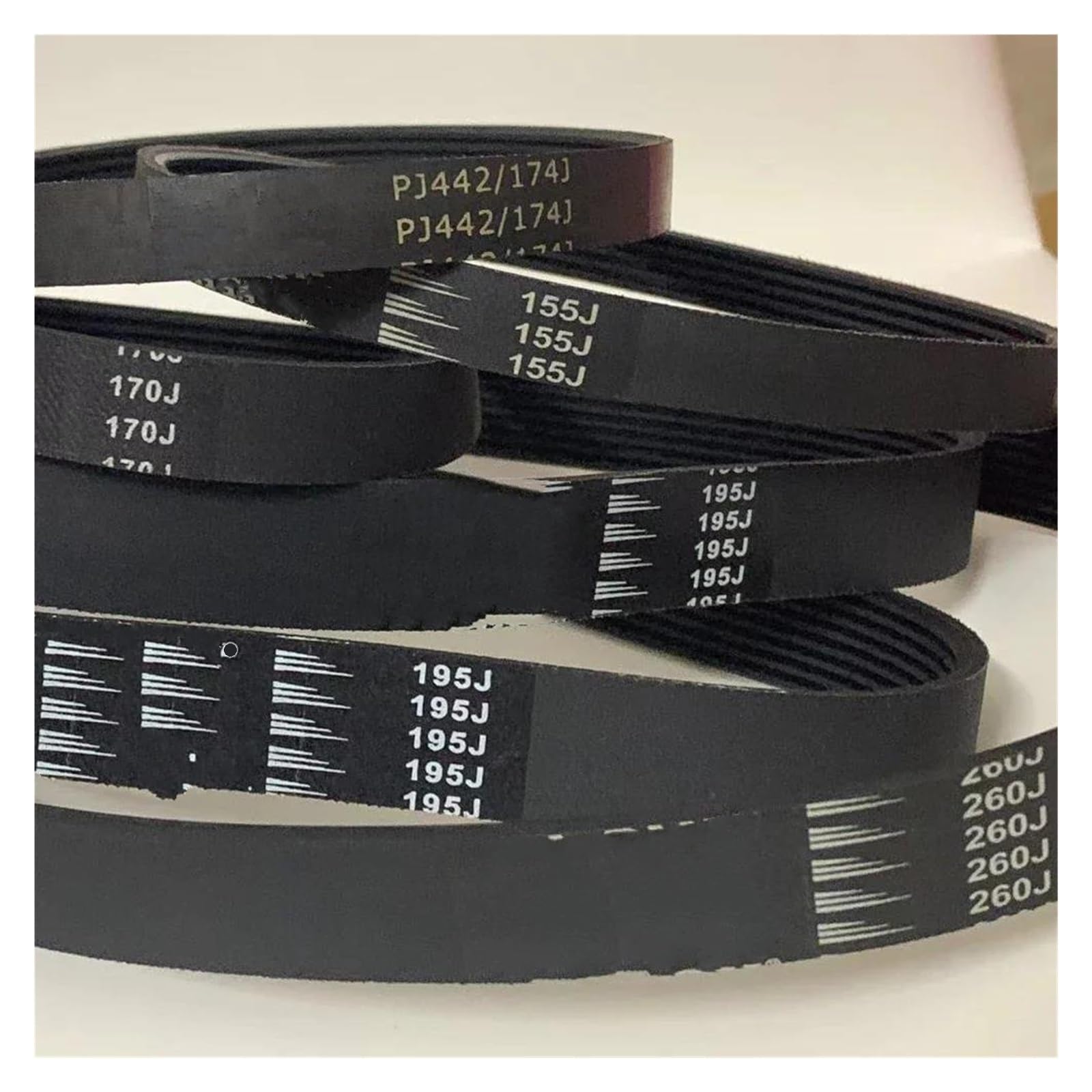 Correas Transmisión Goma Correa Transmisión Goma para Cortacésped para Qualcast M2E1232M/M2E1032M (6PJ490) Circunferencia 490 Mm X Ancho 14 Mm Multirib Correa(5pcs)