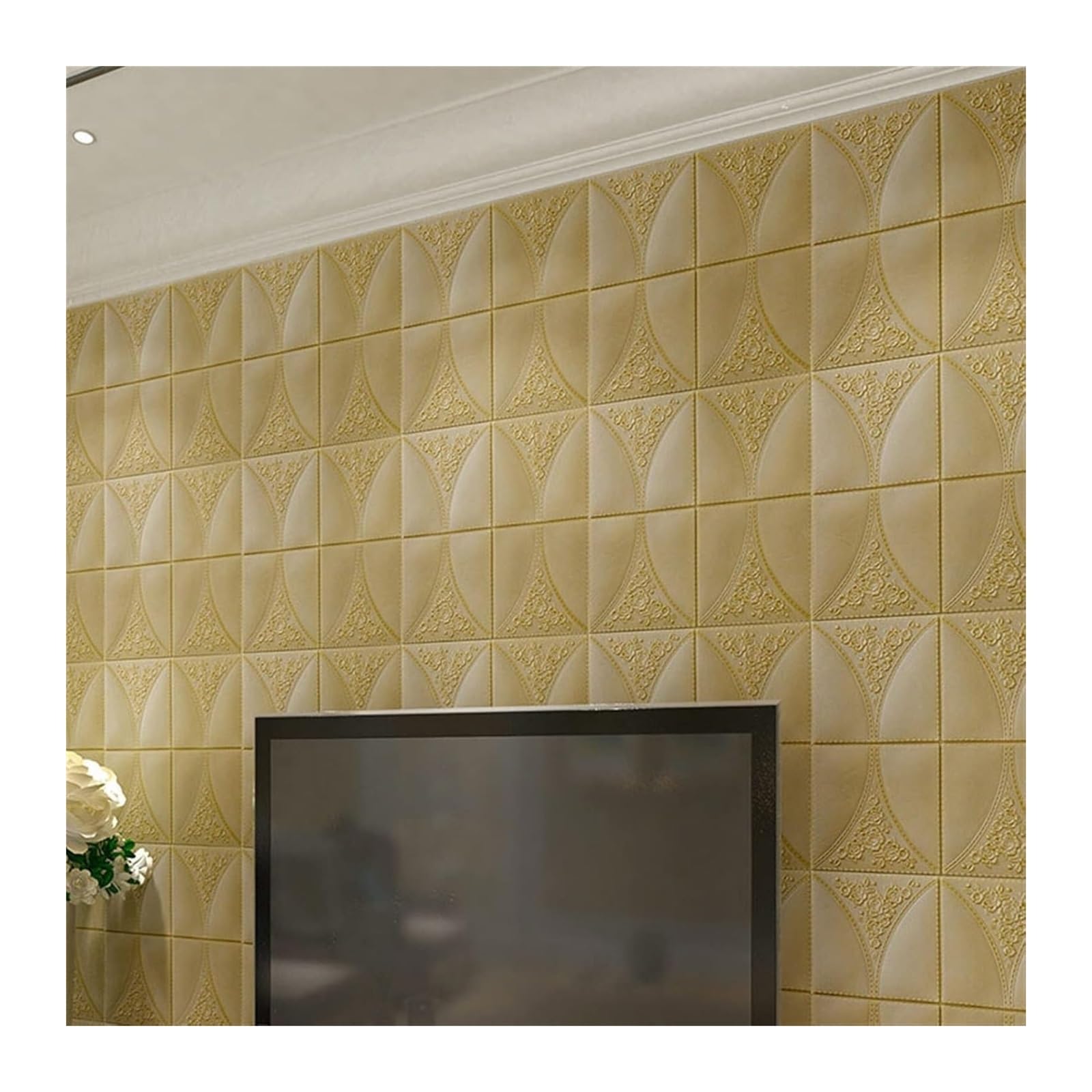 Samoprzylepne płytki ścienne, odklej i przyklej, panele ścienne 3D, wielokolorowe, 8-16 szt. (marron, 8 szt.)