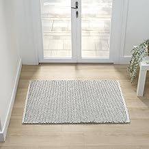 LUXE WEAVERS Machine Woven Two-Tone Black White 2x3 Area Rug, Indoor Stain-Resistant Fringed Carpet