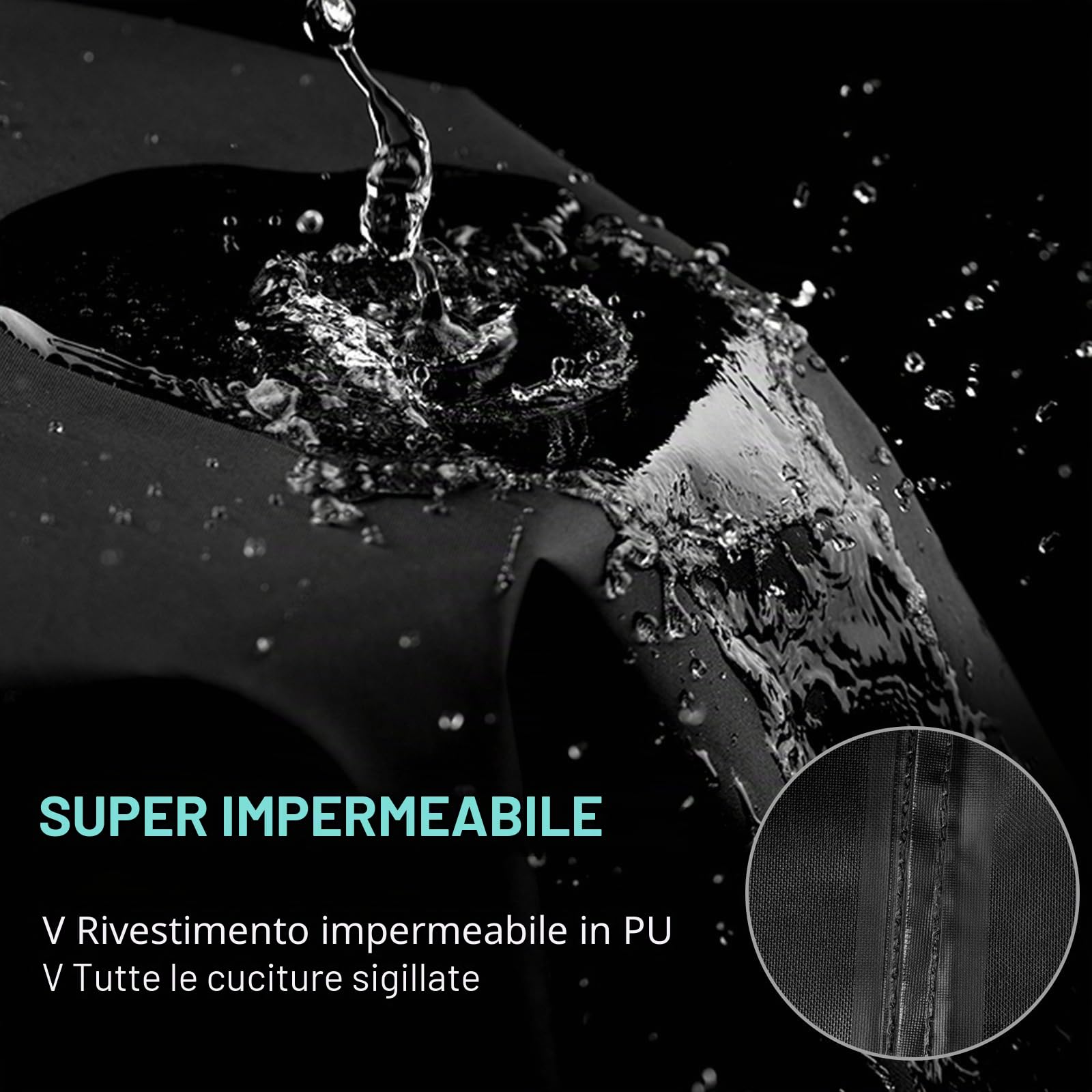 Favoto Telo Coprimoto Impermeabile Esterno Telo Moto Tessuto Oxford 300D e Scooter Elettrici con Bauletto, Strisce Riflettenti e Foro per Serratura 245cm x 105cm x 130cm
