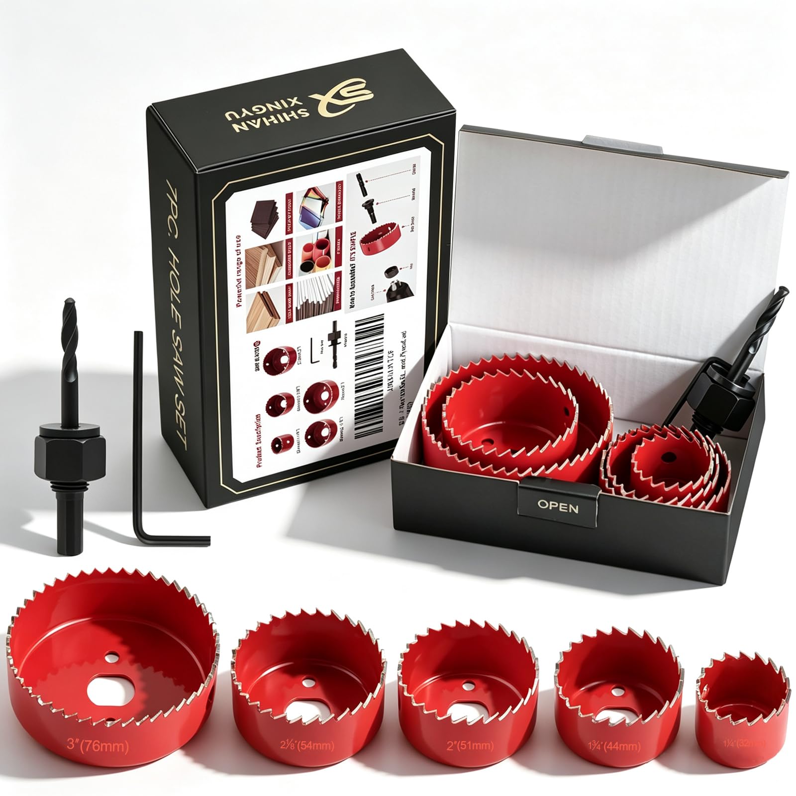 12-Piece Hole Saw Kit - Drill Bits & Accessories -8