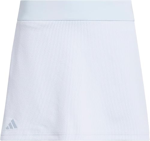 adidas Junior's Textured Skort, Crystal Sky, Small