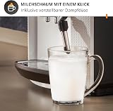 KRUPS Machine à café broyeur grain, 2 expresso simultanés, Nettoyage automatique, Buse vapeur Cappuccino, Essential blanche EA810570 - 7