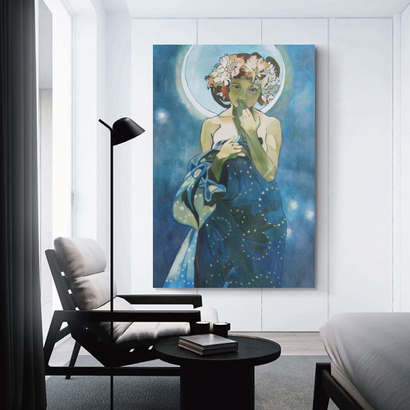 Amazon.co.jp: Alphonse Muchaアルフォンス・ミュシャ 絵画作品「月の 