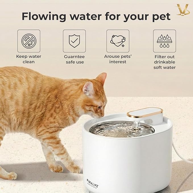 Fuente de Agua para Mascotas VIMALIFE 3L Blanca miniatura 4