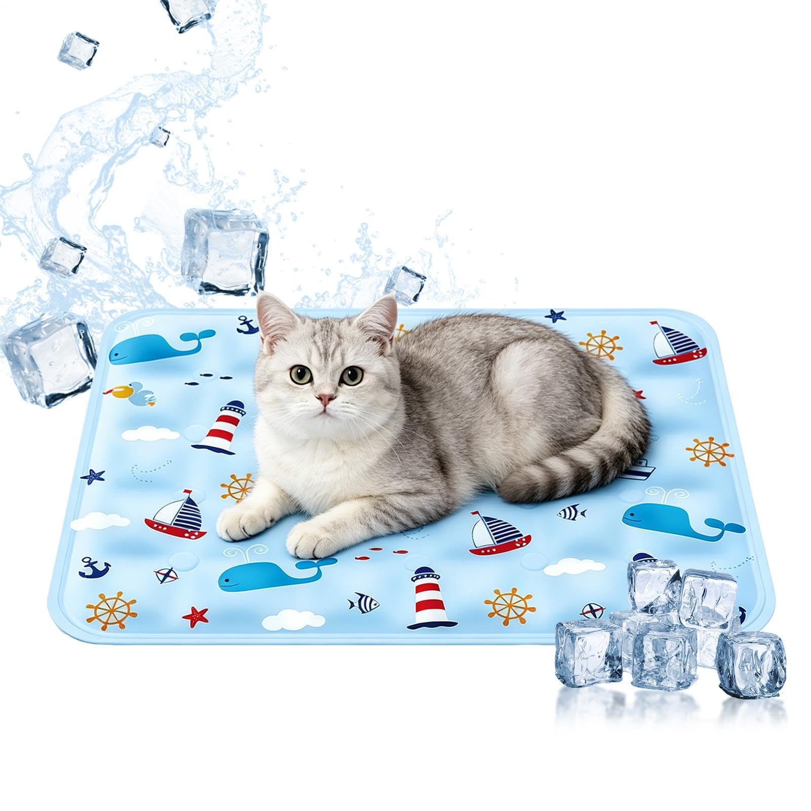 Tapis de refroidissement pour chiens soulage le coup de chaleur en cage