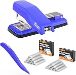 Marsrock Desktop Stapler, Swing-Arm Swivel Stapler, 50 Sheet Capacity, 2000 Staples and Staple Remover, Rotatable Heavy Duty Staplers for Office, Home, Classroom, Booklet, Book Binding,Black