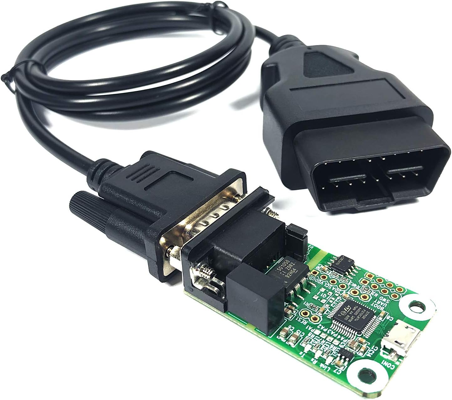 Buy Uart Female Db9 Port To Obd2 Obdii 16pin Cable Fits Usb To Can Module Of Innomaker Online In Indonesia B081n7g2br