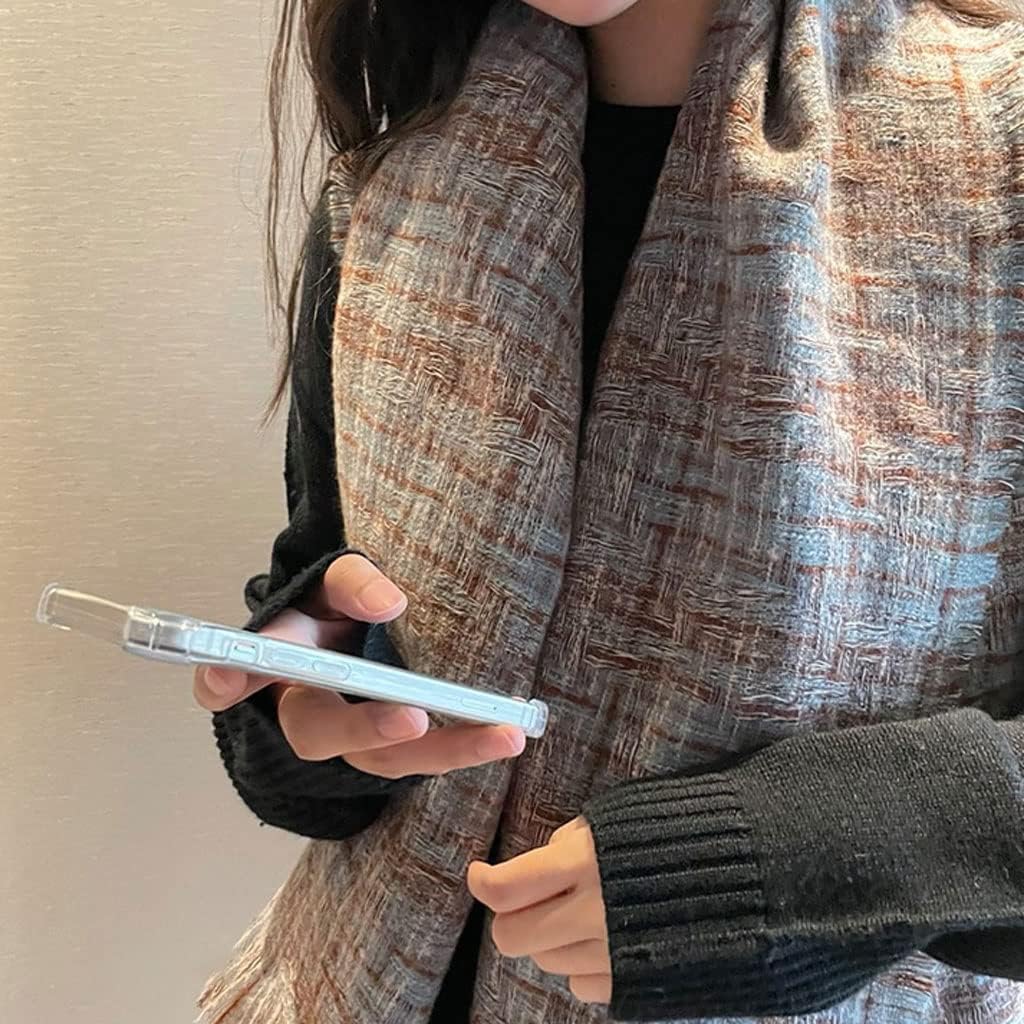 [PIPONS] ストールマフラー レディース秋冬 柔らかいポリエステルの綿のスカーフ快適で暖かい織りのスカーフファッションスカーフ