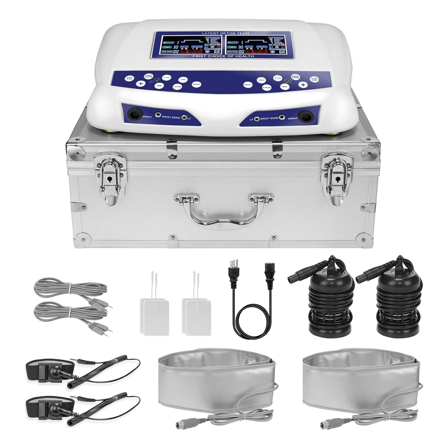 Ionic Foot Bath Detox Machine, Professional Ion Cleanse Dual Ionic Detox Foot Bath