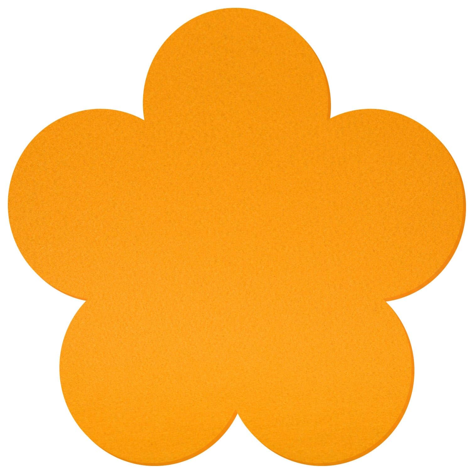 Sottopentola in feltro giallo fiore V2 – decorazione fai da te, 3 – 60 cm, confezione da: 1 pezzo, altezza x larghezza: 60 cm