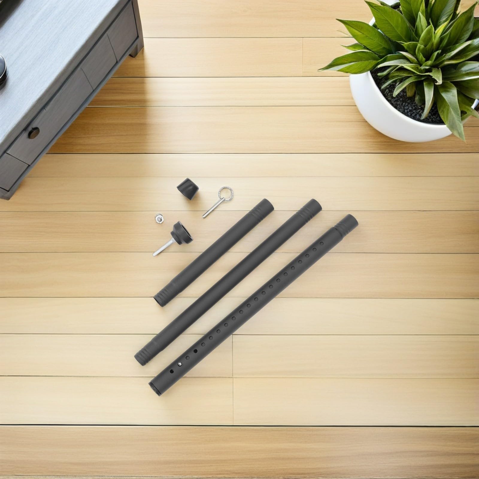 Barre de Sécurité Réglable pour Porte Coulissante et Fenêtre Barre Anti-effraction Acier Renforcé pour Balcon Chambre Protection Garçon Fille et Animaux Noire