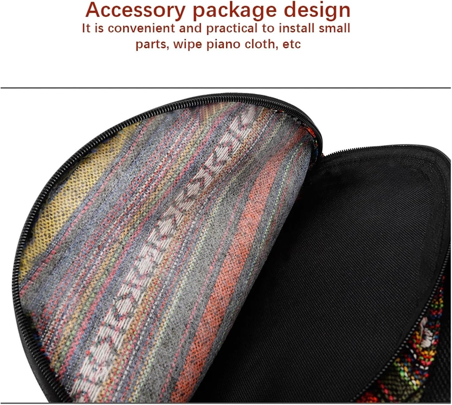 Acoustic Guitar Bag Guitar Backpack Bag Carrying Case with Zippered Pouch Cloth Padded Pack Straps Handbag