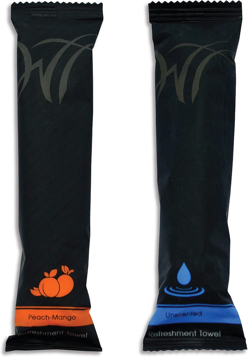 White Towel Services 8" x 8" inch Moist Cotton Towel Individually Wrapped - Lavender and Unscented (Case of 100) *