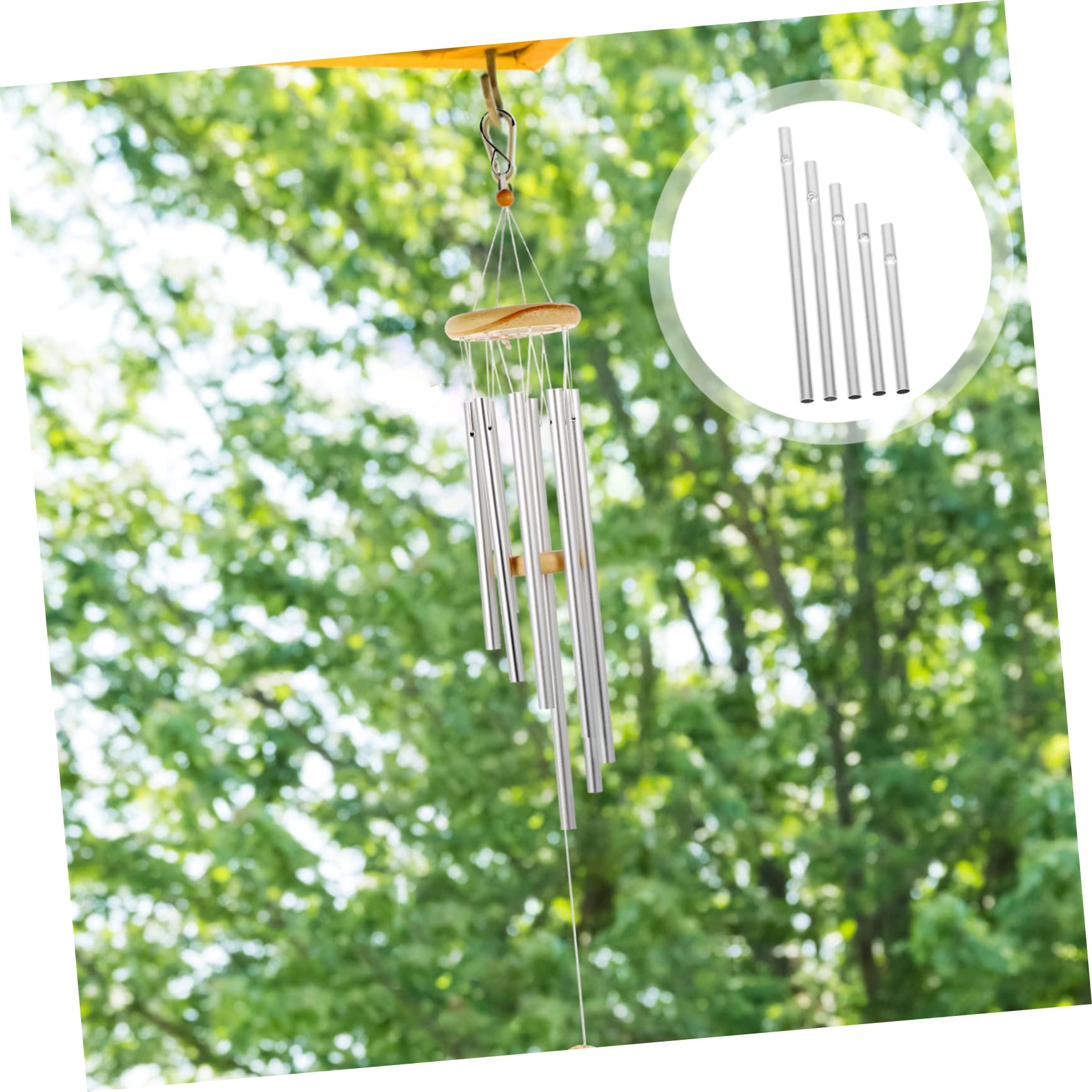 Toddmomy 5 Sätze DIY Windspielrohre Aluminium Ersatzteile Für Windspiele Durchmesser Längen Für Kreative Handwerksprojekte Und Außenbereichdeko 60 Stück * 5