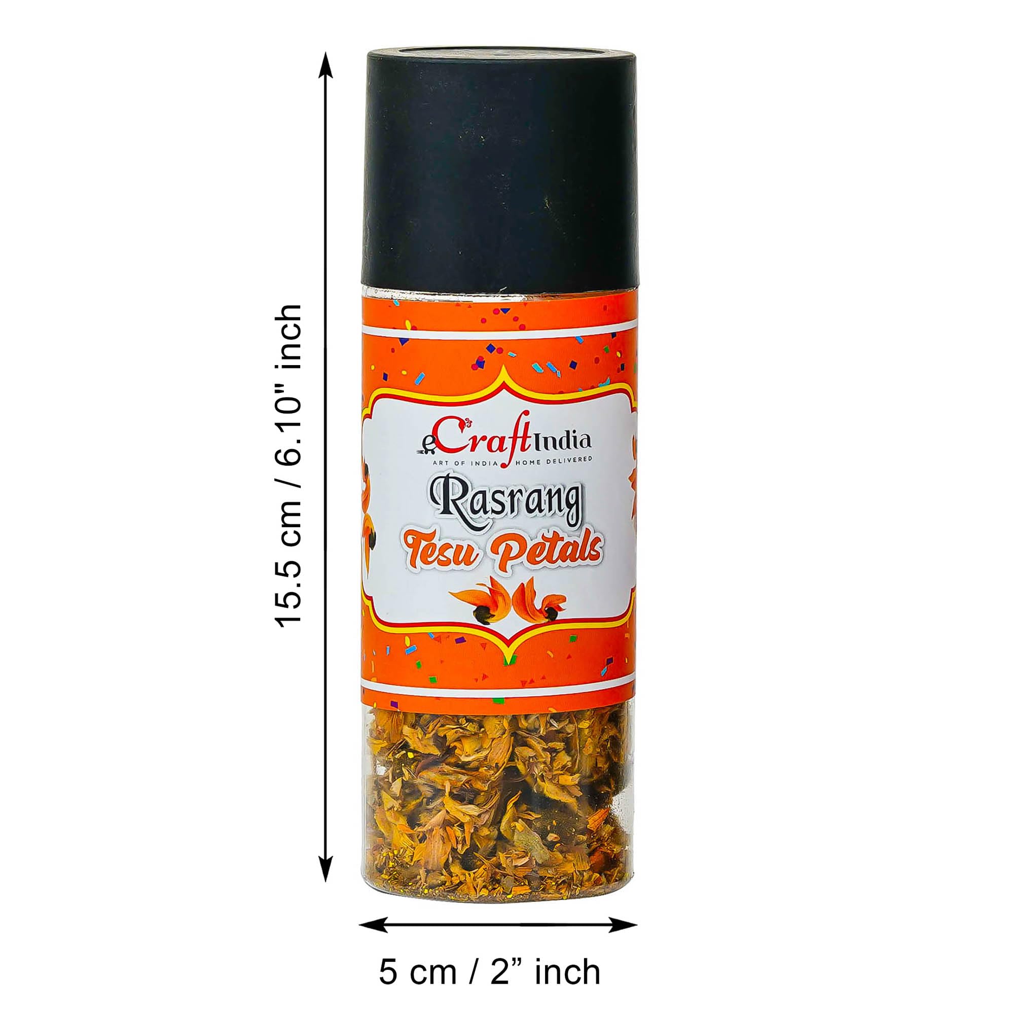 eCraftIndia Sun Dried Rose Petals, Tesu Flowers Petals (Pack of 2) | Butea Monosperma Dhak Palash Petals | Dry Rose Petals | Gulab Patti | Rose Petals Dried for Holi | Holi Decoration Items 3