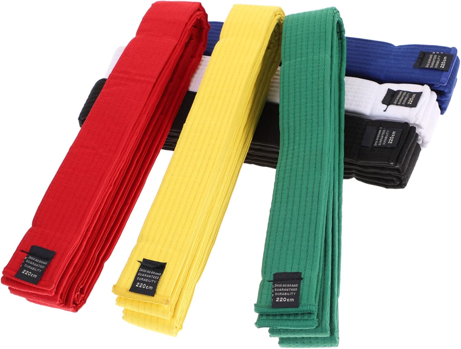 Abaodam 6pcs Cotton Taekwondo Belt Karate Belt Display Martial Arts for Men Women