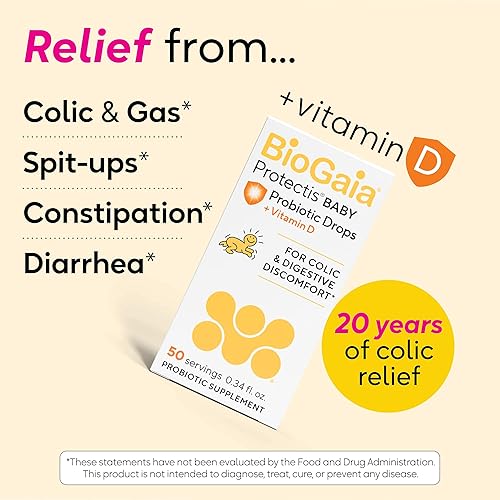Miniatura 3 de BioGaia Protectis - Gotas probióticas para bebés con vitamina D para bebés recién nacidos y niños cólicos escupiendo estreñimiento y comodidad