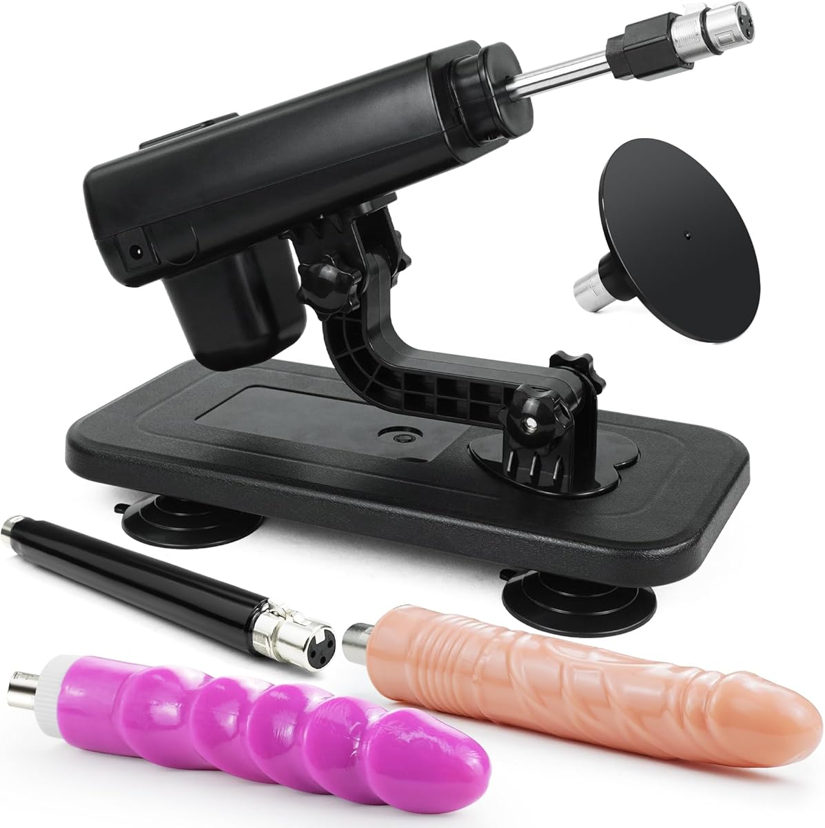 Sex Machine for Women Thrusting Dildo Machine with 3XLR Dildo Attachments, Automatic Thrusting Sex Machine with 3.9 inchs Suction Cup to Attach Suction Toys, Sex Toy Machine for Couple Adult Toys