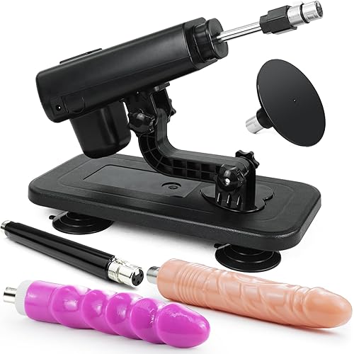 Sex Machine for Women Thrusting Dildo Machine with 3XLR Dildo Attachments, Automatic Thrusting Sex Machine with 3.9 inchs Suction Cup to Attach Suction Toys, Sex Toy Machine for Couple Adult Toys