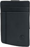 Carhartt Men's Full Grain Saddle Leather Wallets, RFID Blocking Bifold, Trifold, and Front Pocket Options Wallet